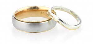 ladies and men's wedding rings handmade in gold and platinum