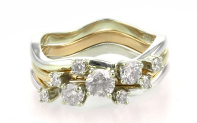 Bespoke Handmade Diamond Stacking Rings