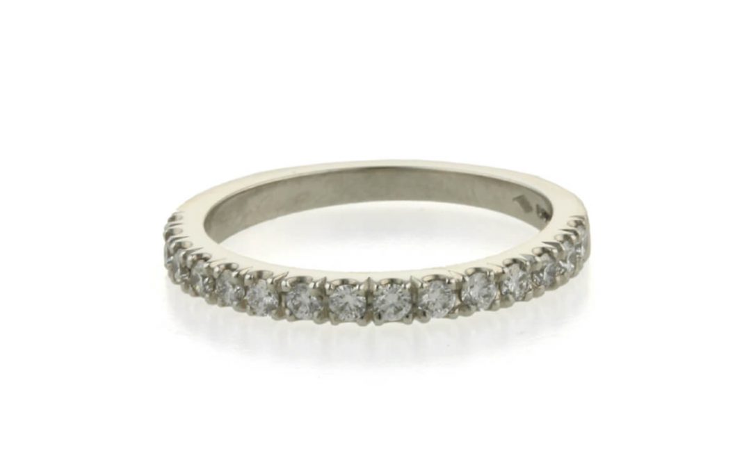 Handcrafted Platinum Diamond Eternity Ring
