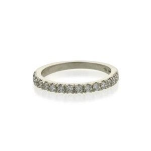 Handcrafted Platinum Diamond Eternity Ring