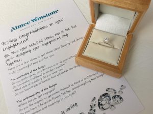 Propose with a stone and design the engagement ring together