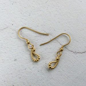 Silver-Gold-Plated-Paisley-Drop-Earrings