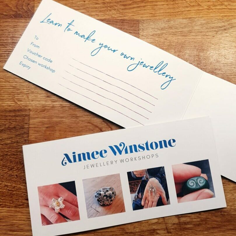 Handmade jewellery gift voucher-Aimee Winstone